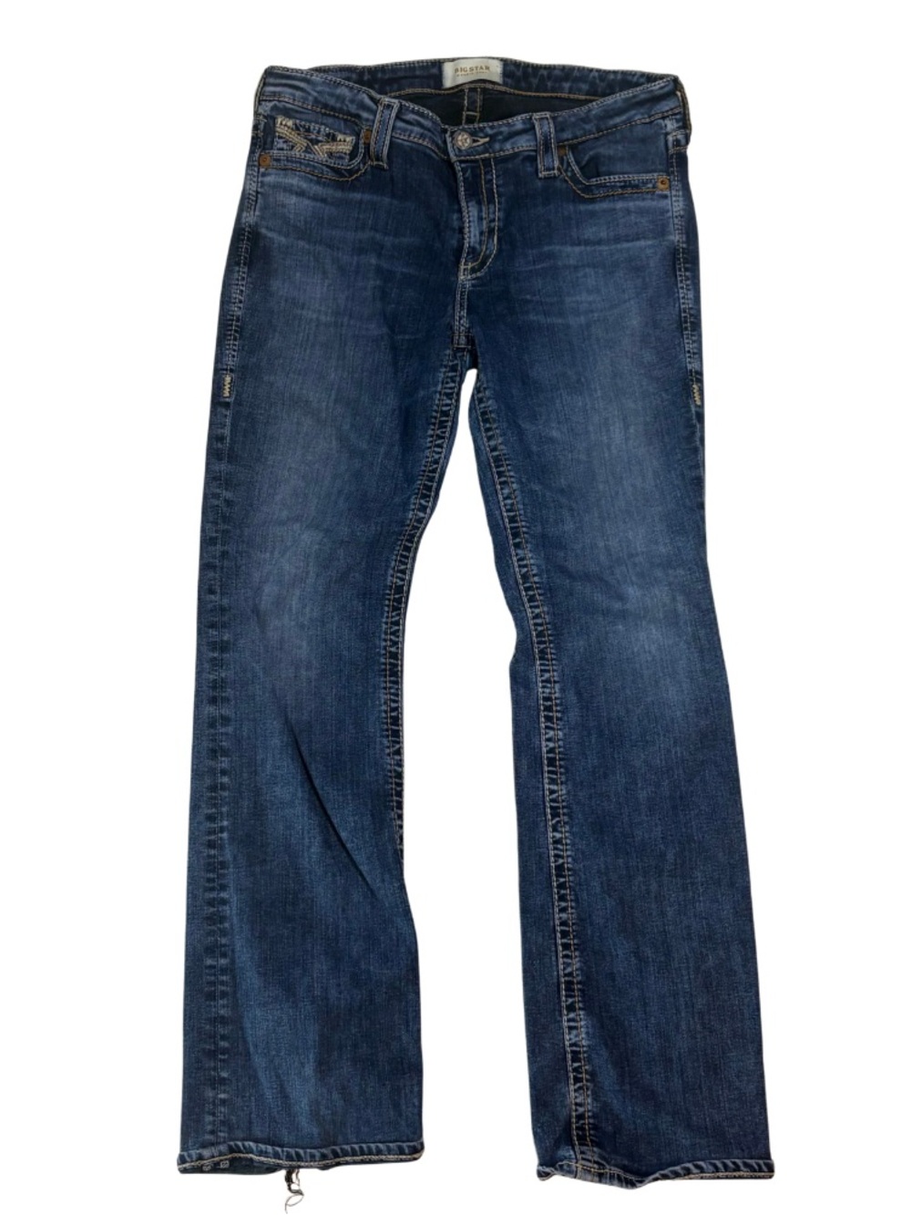 Big Star Maddie Boot Jeans Womens 31R Bootcut Western Embroidered Stretch